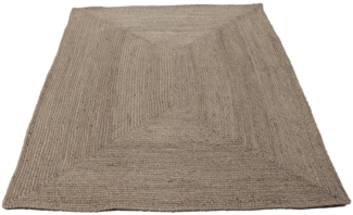 carpetfine Teppich Nele Juteteppich Naturfaser, rechteckig, Höhe: 6 mm, geflochtener Wendeteppich aus 100% Jute, quadratisch und als Läufer