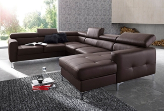COTTA Wohnlandschaft Sammy U-Form, mit Kopfteilverstellung, optional mit Bettfunktion und Bettkasten