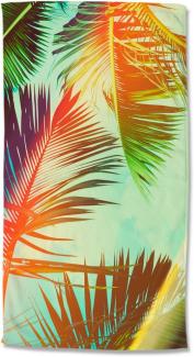 good morning Strandtuch Palms, Microfaser (1-St), Mikrofaser, 100x180, Schnelltrocknend, Sommer, Strand, Erwachsene