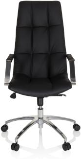 hjh OFFICE Home Office Chefsessel SARANTO PRO Leder Schwarz