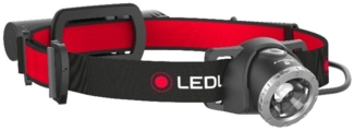 Ledlenser H8R Stirnband-Taschenlampe schwarz/rot