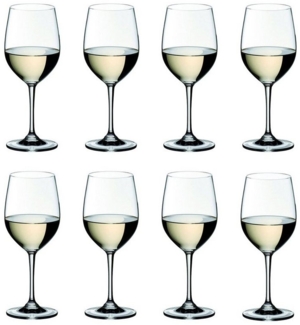 Riedel Vinum Kauf 8 Zahl 6, 8 x Viognier / Chardonnay, Weißweinglas, hochwertiges Glas, 350 ml, 7416/05