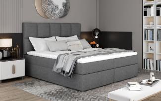 Wohnideebilder Glossy 185x210 Grau Boxspringbett Glo_10_1.8