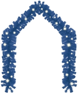 vidaXL Weihnachtsgirlande mit LED 5 m Blau 329192