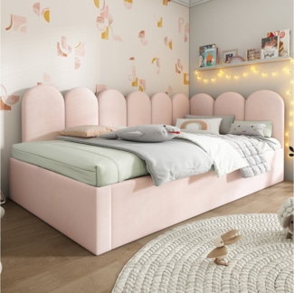 STILVORA Polsterbett Schlafsofa 90x200cm Tagesbett ausziehbar mit Ausziehbett Daybettt (Tagesbett, Schlafsofa, Daybett, 1-tlg, 90x200cm+90x190cm, ohne Matratze), mit Ausziehbett