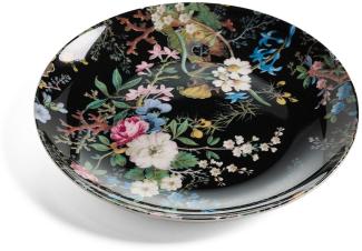 Teller 20 cm MIDNIGHT BLOSSOM von Maxwell & Williams KILBURN / Speiseteller / Kuchenteller