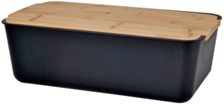 KS-Direkt Brotkasten Brotkasten Brotbox Brot Aufbewahrung Kiste mit Schneidebrett Brotdose