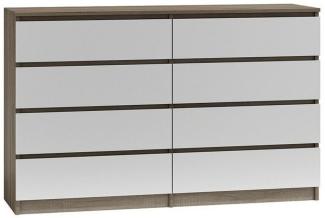 pressiode Kommode Kommode mit 8 Schubladen 140cm Klamotenschrank Sideboard