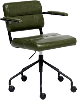 Schreibtischstuhl CANDOR Kunstleder Dunkelgrün