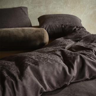 Essenza Bettwäsche Felipa darkest brown | 135x200 cm + 80x80 cm