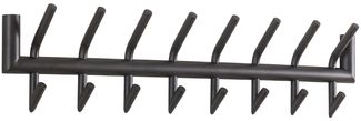 Garderobe Rundgravo aus Metall, Industrial Design, dunkelgrau, 8 Haken, robust und nachhaltig