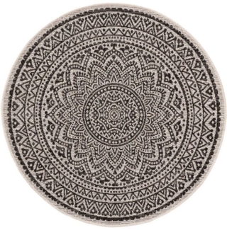 benuta Outdoorteppich Cleo, rund, Höhe: 5 mm, Kunstfaser, Berber, Ethno-Style, Wohnzimmer