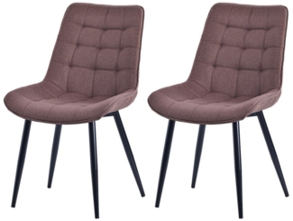 HOMAVO Esszimmerstuhl YZ2 STUHL-SET 2 Stück in Samt oder Webstoff (2Set)