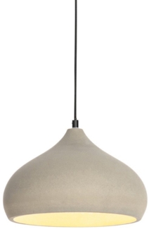 Qazqa Pendelleuchte Nick, ohne Leuchtmittel, E27, Grau, Modern, Stein/Beton, 1-flammig