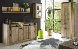 Küche Stove in Used Wood hell Set 4-tlg.