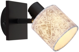 Wandleuchte Innen mit Schalter Wohnzimmer Wandlampe Schlafzimmer 15581-1