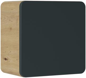 Domando Hängeschrank Scopello M3 Modern Breite 35cm, Soft-Close-Funktion, abgerundete Kanten in Artisan Eiche und Schwarz Matt