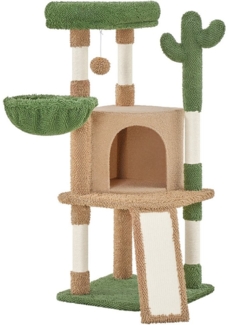 Yaheetech Kratzbaum 106,5 cm (H), Stabiler Katzenbaum Kletterbaum Katzenmöbel für kleine/mittlere Katzen