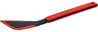 Woll Cook-It, Pfannenwender mit dünner flexibler Silikonlippe, 7 cm breit, 31,5 cm lang, Hitzebeständig bis 220°, Spülmaschinenfest