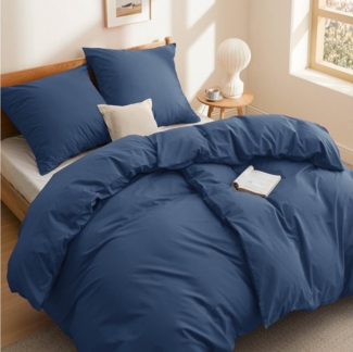 BEDSURE Bettwäsche mit Reißverschluss, 100% Baumwolle, ÖKO-TEX zertifiziert, 4 teilig, hohe Atmungsaktivität und Feuchtigkeitsregulierung