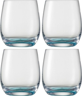 Eisch Becher 4er Set Jessica blau, Trinkbecher, Gläser, Kristallglas, 360 ml, 45310715