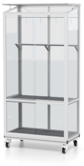 Vitavia Balkongewächshaus Polis 350 ESG, inkl. Rollfundament
