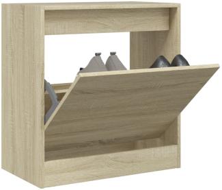 vidaXL Schuhschrank Sonoma-Eiche 60x34x63,5 cm Holzwerkstoff 839940