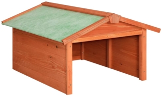vidaXL Mähroboter Garage, Tannenholz, 72 x 87 x 50 cm, Natur / Grün
