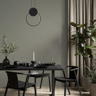 Nova Luce 9080131 WIRO LED Pendelleuchte 1-flammig 3000K Schwarz