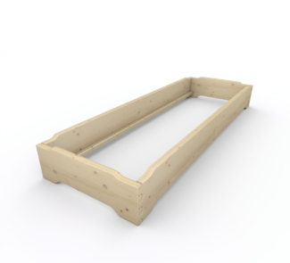 Stapelbett Holzbett (Fichte) "Gäste-Edi" 70 x 220cm 27cm Gästebett Jugendbett