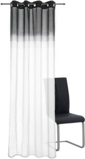 decolife Gardine Nora, Ösen (1 St), halbtransparent, Wirkware, Ösenschal mit Farbverlauf