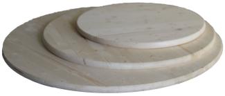 Tischplatte Fichte/Tanne, rund Ø80cm Möbelbauplatten geschliffen einzeln foliert