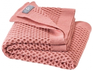 Disana Waben-Strickdecke 80x100 cm softpink