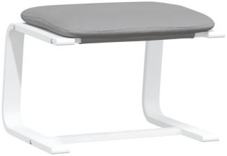 vidaXL Fußhocker Hellgrau 51x41x40 cm Stoff 351064