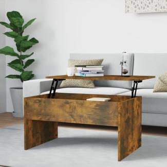 vidaXL Couchtisch Räuchereiche 80x50,5x41,5 cm Holzwerkstoff 819287