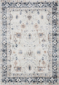 Interiyou Teppich Gent, Rechteckig, Höhe: 5 mm, Vintage Kurzflor für Wohnzimmer, Schlafzimmer, waschbar, rutschfest