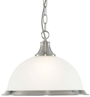 Pendelleuchte, Silber, H 78 cm, AMERICAN DINER