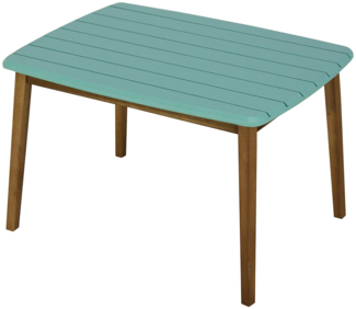 Vente-unique - Gartentisch für Kinder - Akazie - Türkisblau - GOZO von MYLIA