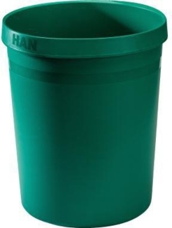 Han Papierkorb Grip Karma 18 Liter rund RC-Kunststoff öko-grün