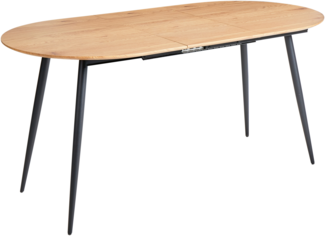 Ausziehbarer Esstisch CLAVET Hellbraun 120 160 cm 80 cm