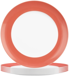 Seltmann Weiden Liberty Pure Colors Frühstücksteller ø 22,5 cm 6er Set - Flamingo Red