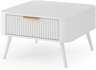 Eltap Chavelle Couchtisch 67×40×67 cm, Weiß, 89 x 85 x 108 cm
