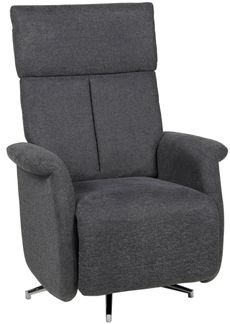 Relaxsessel >Thompson< verstellbar, drehbar, anthrazit - 78x95x80cm (BxHxT)