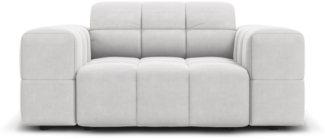 Micadoni Sessel Jennifer 1-Sitzer Samt Silber