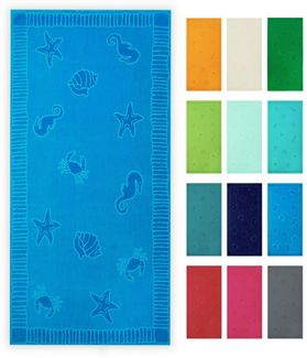 ZOLLNER Strandtuch, Frottier (1-St), 100 x 200 cm, 100% Baumwolle, vom Hotelwäschespezialisten