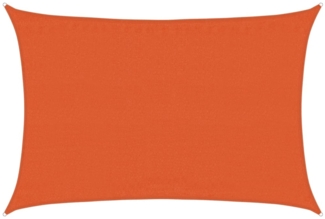 vidaXL Sonnensegel 160 g/m² Orange 3,5x4,5 m HDPE 311681