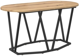 vidaXL Couchtisch Artisan-Eiche 80 x 40 x 40.5 cm Sperrholz und Metall 869695