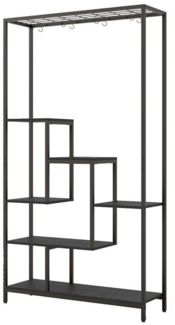 COSTWAY Blumenständer, Pflanzenständer 6 Etagen Metall mit 10 S-Haken, 180cm