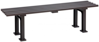 Blome Gartenbank Gartenbank Mono l, 3-Sitzer, Pflegeleichter Kunststoff, Braun