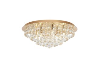 Lindby Deckenleuchten Gillion, Gold / Messing IP20, 8 x 8 W LED